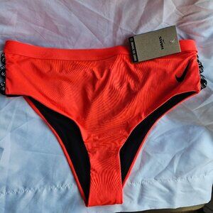 Nike High Waist Cheeky Bikini Bottom-Size Large